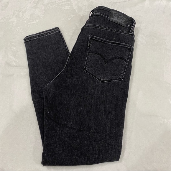 LEVI’S Women’s 721 High Rise Skinny Jeans - distressed black, size W29 L28 - Picture 2 of 12